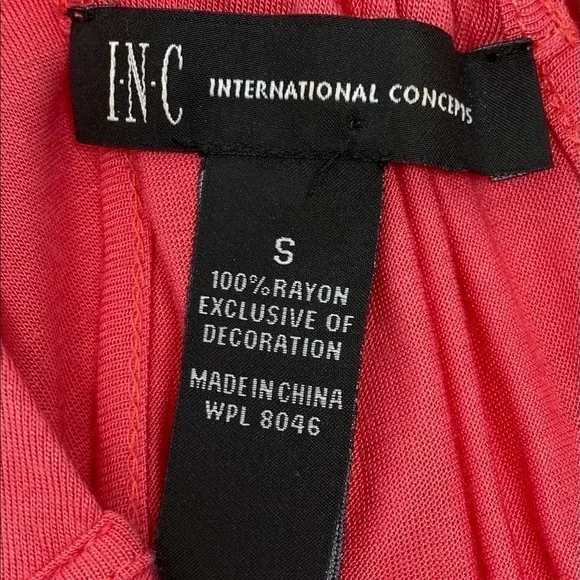 I.N.C. Sleeveless Top Blouse Coral Size Small - Picture 6 of 7
